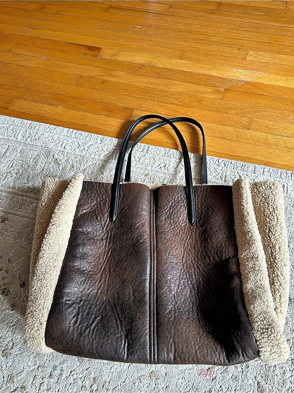 Zara Brown & Cream Tote Bag